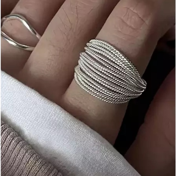 Sterling silver multi strand ring NWT - Picture 2 of 8